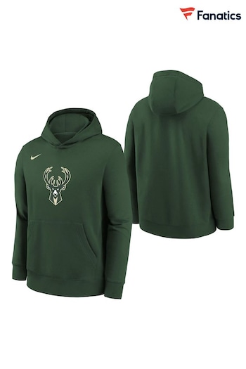 Fanatics Green NBA Milwaukee Bucks Essential Logo Hoodie Youth (N69088) | £48