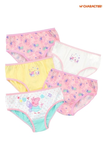 Character Pink Peppa Pig Underwear 5 Pack (N69159) | £13
