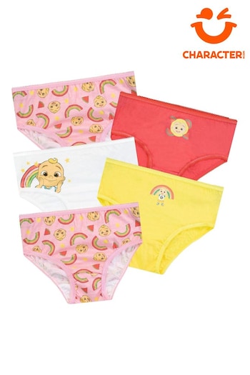 Character Pink Cocomelon Underwear 5 Pack (N69165) | £13