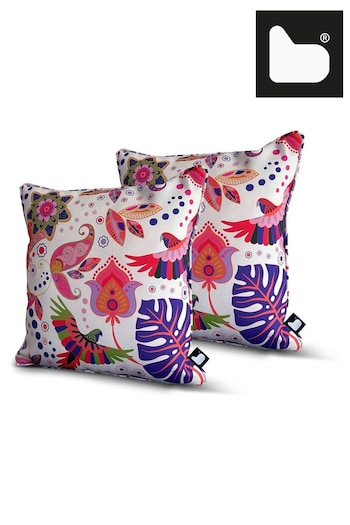 Extreme Lounging Multi B Cushion Outdoor Garden Parrot Twin Pack (N69191) | £40