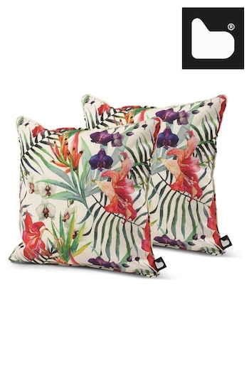 Extreme Lounging Multi B Cushion Outdoor Garden Poppy Twin Pack (N69196) | £40