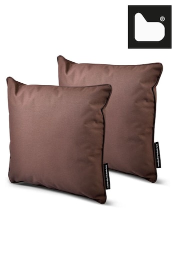 Extreme Lounging Brown B Cushion Outdoor Garden Twin Pack (N69215) | £30