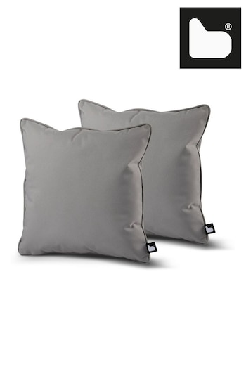 Extreme Lounging Silver Grey B Cushion Outdoor Garden Twin Pack (N69267) | £30