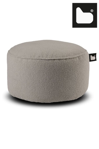Extreme Lounging Soft Grey B Pouffe Teddy Indoor Bean Bag (N69336) | £70