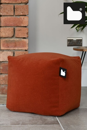 Extreme Lounging Rust B Box Brushed Faux Suede Cube Bean Bag (N69341) | £80