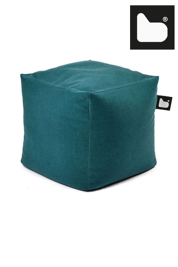 Extreme Lounging Teal B Box Brushed Faux Suede Cube Bean Bag (N69353) | £80