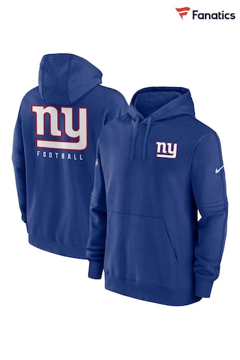 Fanatics Blue New York Giants Sideline Club Fleece Pullover Hoodie (N69381) | £70