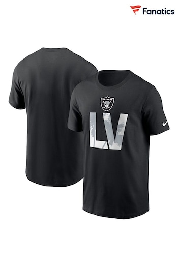 Fanatics NFL Las Vegas Raiders Local Essential Cotton Black T-Shirt (N69399) | £28