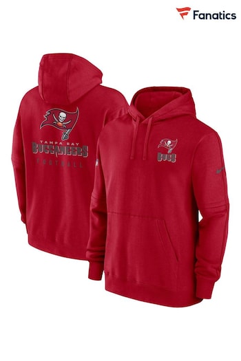 Fanatics Red Tampa Bay Buccaneers Sideline Club Fleece Pullover Hoodie (N69408) | £70