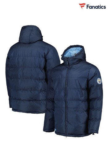 Fanatics Blue Manchester City Longline Padded Jacket (N69674) | £85