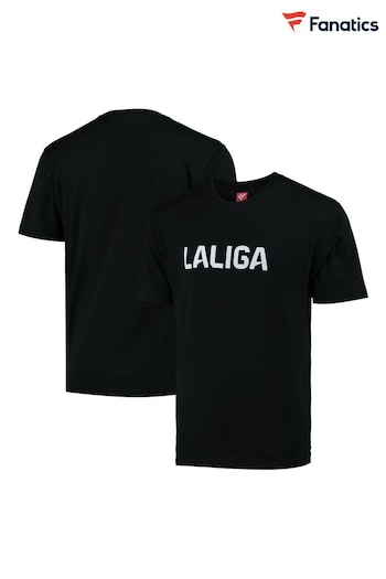 Fanatics LALIGA Slogan Black T-Shirt (N69675) | £28