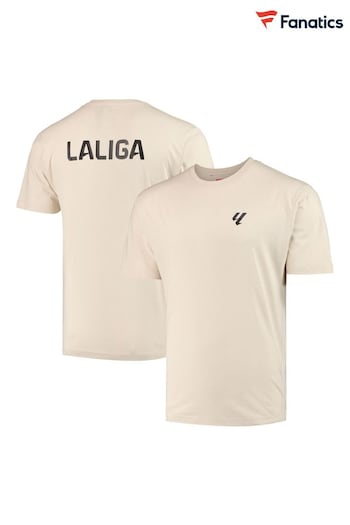 Fanatics LALIGA Slogan White T-Shirt (N69682) | £28