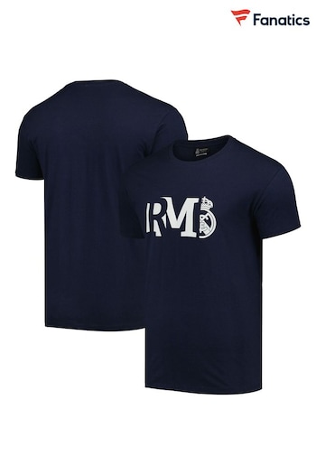 Fanatics Blue Real Madrid Graphic T-Shirt (N69704) | £25