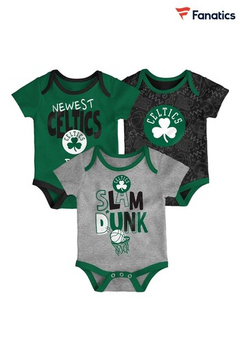 Fanatics Green NBA Boston Celtics Slam Dunk 3pc Bodysuit (N69720) | £26
