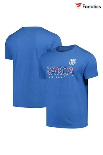 Fanatics Blue Barcelona Wordmark T-Shirt (N69763) | £20