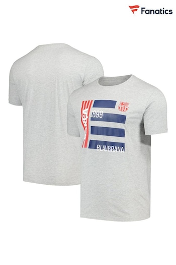 Fanatics Grey Barcelona Graphic T-Shirt (N69790) | £20