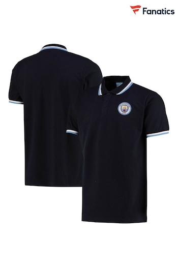 Fanatics Blue Manchester City Tipped Polo Shirt (N70111) | £28