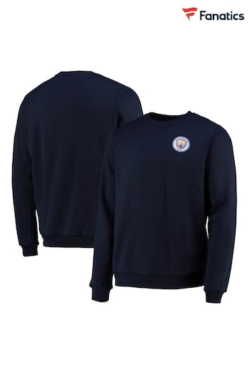 Fanatics Blue Manchester City Crew Sweatshirt (N70137) | £35