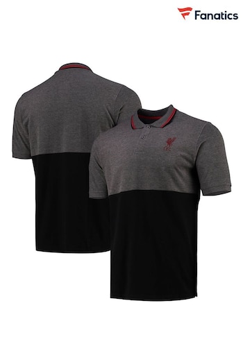 Fanatics Grey Liverpool Colour Block Polo Shirt (N70164) | £35