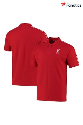 Fanatics Red Liverpool Tape Detail Polo Shirt (N70175) | £28