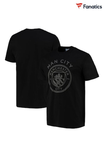 Fanatics Manchester City Tonal Graphic Black T-Shirt (N70186) | £20