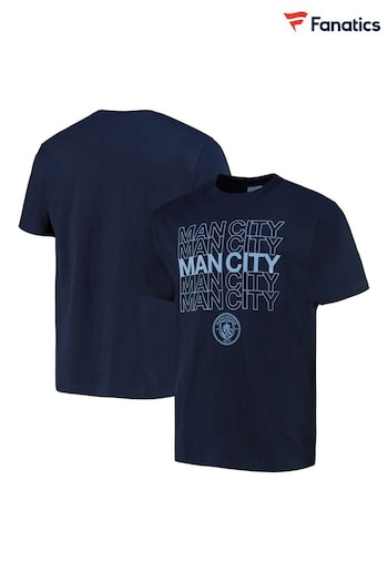 Fanatics Blue Manchester City Graphic T-Shirt (N70189) | £20