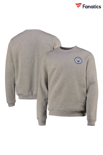 Fanatics Grey Manchester City Crew Sweatshirt (N70192) | £35