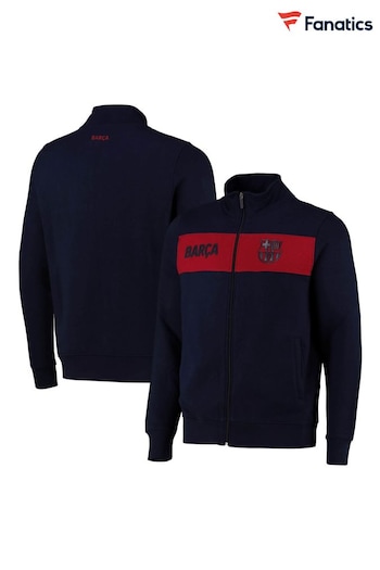 Fanatics Blue Barcelona Zip Through Sweatshirt (N70193) | £40