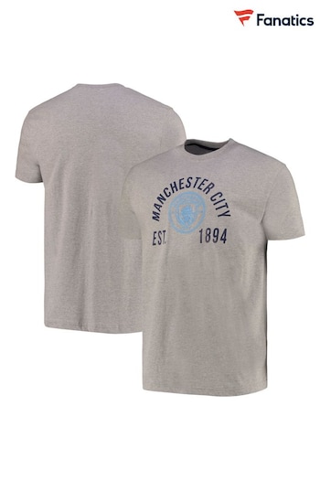Fanatics Grey Manchester City Graphic T-Shirt (N70200) | £20