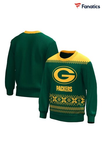 Fanatics NFL Green Bay Packers Forever Collectibles Christmas Jumper (N70213) | £40