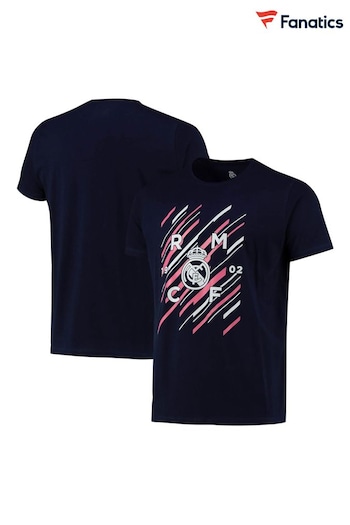 Fanatics Blue Real Madrid Graphic T-Shirt (N70216) | £20