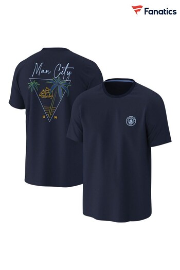 Fanatics Blue Manchester City Hawaiian Graphic T-Shirt Adults (N70222) | £22