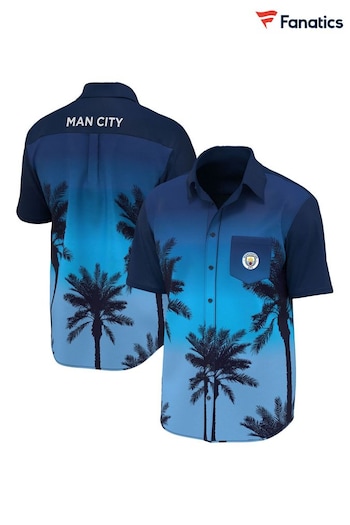 Fanatics Blue Manchester City Hawaiian Shirt (N70224) | £45