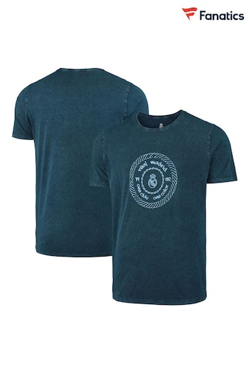 Fanatics Blue Real Madrid Distressed Graphic T-Shirt (N70251) | £25