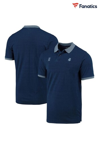 Fanatics Blue Real Madrid Polo Shirt (N70260) | £35