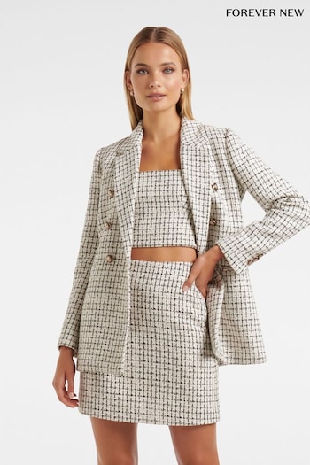 Forever New Cream Pearl Boucle Jacket (N70263) | £110