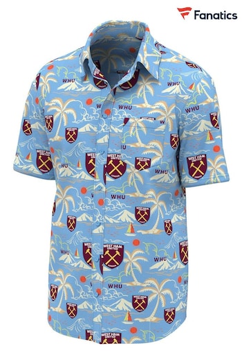 Fanatics Blue West Ham United Hawaiian Shirt (N70272) | £45