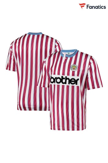 Fanatics Red Manchester City 1988 Away Shirt (N70295) | £45