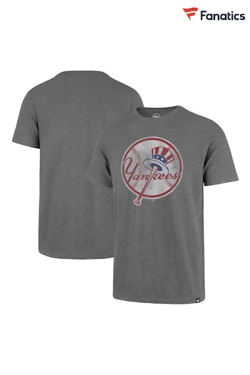 Fanatics Grey MLB New York Yankees Scrum T-Shirt (N70298) | £35