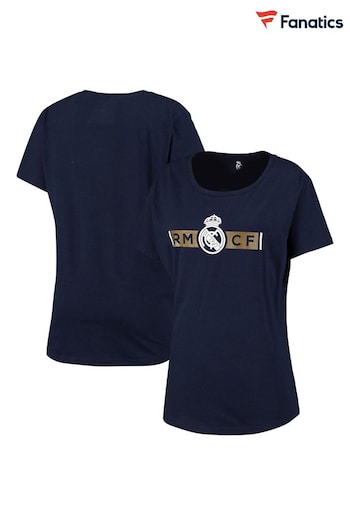 Fanatics Blue Real Madrid Graphic T-Shirt Womens (N70299) | £20