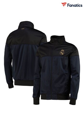 Fanatics Real Madrid Colour Block Black Jacket (N70352) | £60