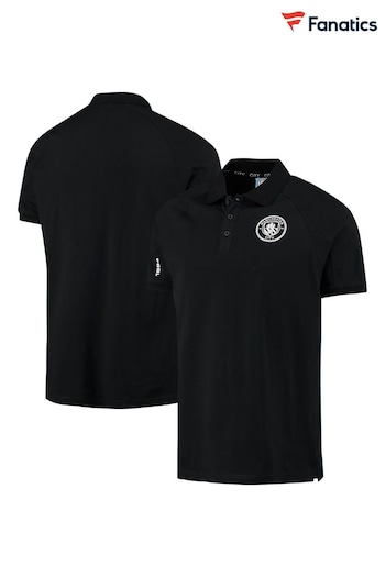 Fanatics Manchester City Mono Logo Black Polo Shirt (N70372) | £35