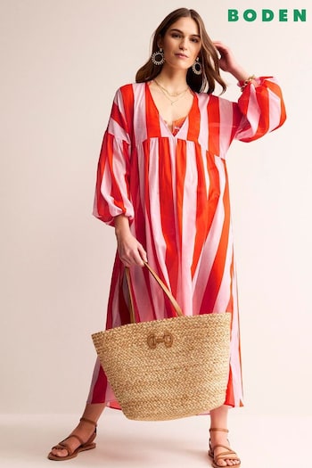 Boden Pink Maxi Empire Beach Dress (N70388) | £75