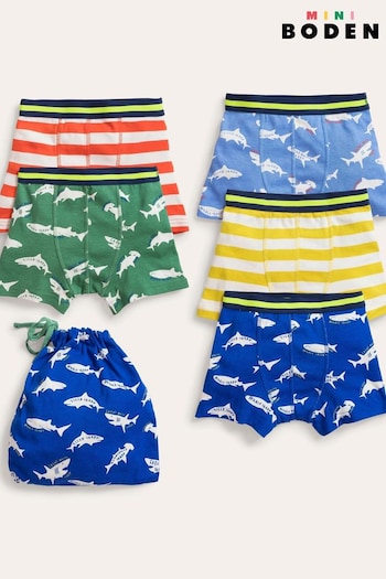 Boden Blue Boxers 5 Pack (N70404) | £27 - £32