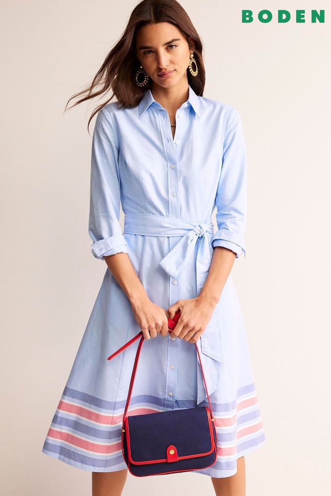 Striped shirt dress uk discount