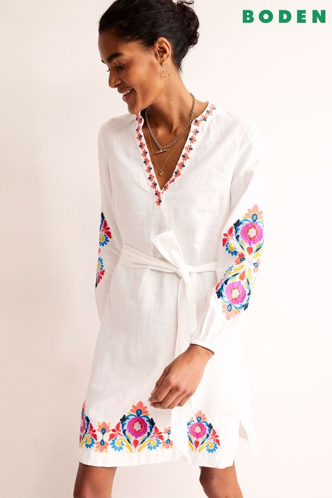 Buy Women s Linen Dresses Online Next UK