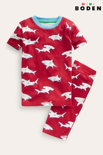 Boden Red Snug Short John Glow Pyjamas (N70485) | £23 - £27