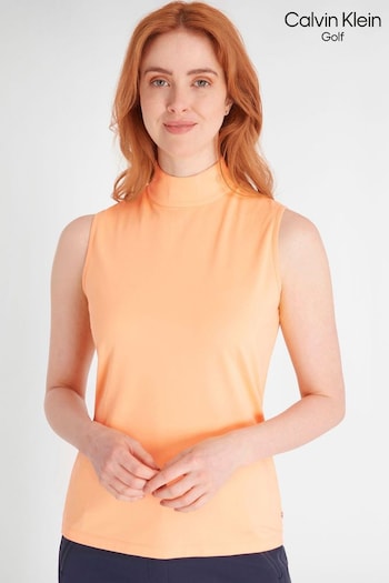 Calvin Klein Golf Orange Skyway Polo Shirt (N70488) | £40