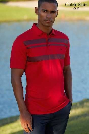 Calvin Klein Golf Red Fort Jackson Polo Shirt (N70492) | £50