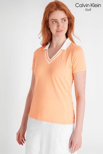 Calvin Klein Golf Orange Delaware Polo Shirt (N70497) | £50